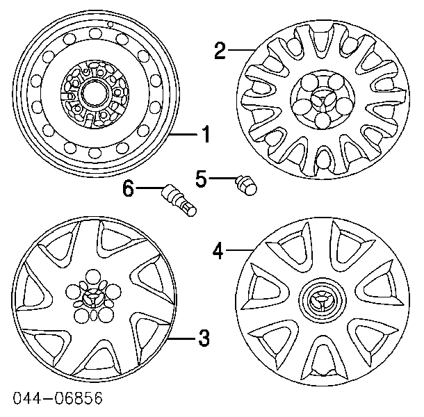  Ruedas De Acero (Estampado) para Toyota Previa ACR3