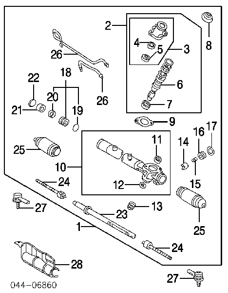 4553506030 Toyota fuelle, dirección