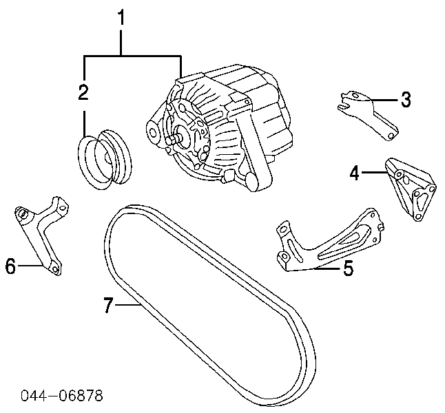 Alternador 270600A120 Toyota