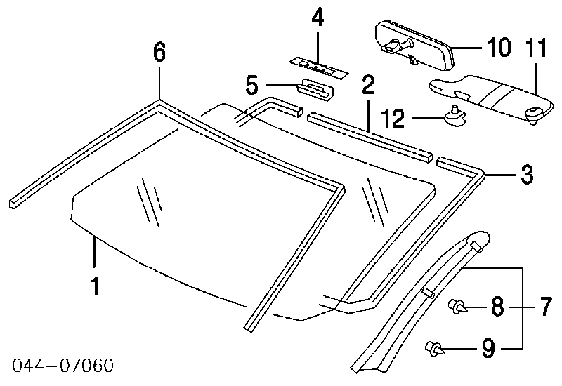 7259A013 Chrysler clips fijación, revestimiento puerta