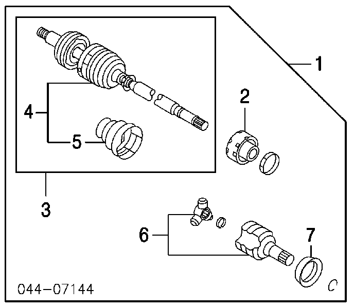 Árbol de transmisión trasero 4346059045 Toyota