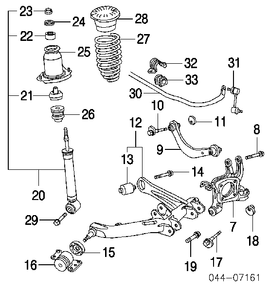 88974641 General Motors amortiguador trasero