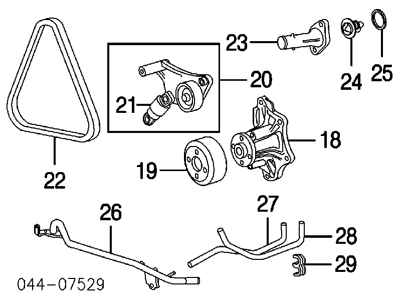 9091602503 Toyota correa trapezoidal