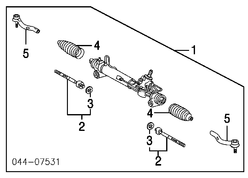 4547029185 Toyota rótula barra de acoplamiento exterior