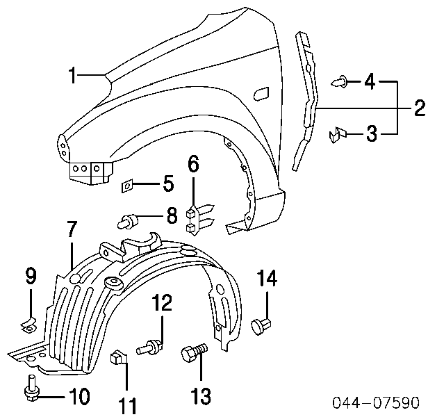  Soporte de parachoques delantero para Toyota RAV4 2 