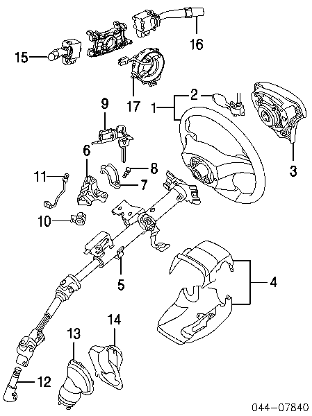 8463002040 Toyota barra oscilante, suspensión de ruedas delantera, inferior izquierda