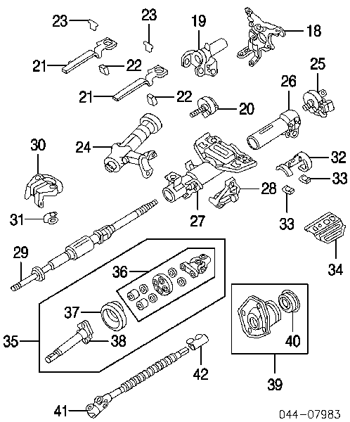 4521060101 Toyota columna de direcсión superior