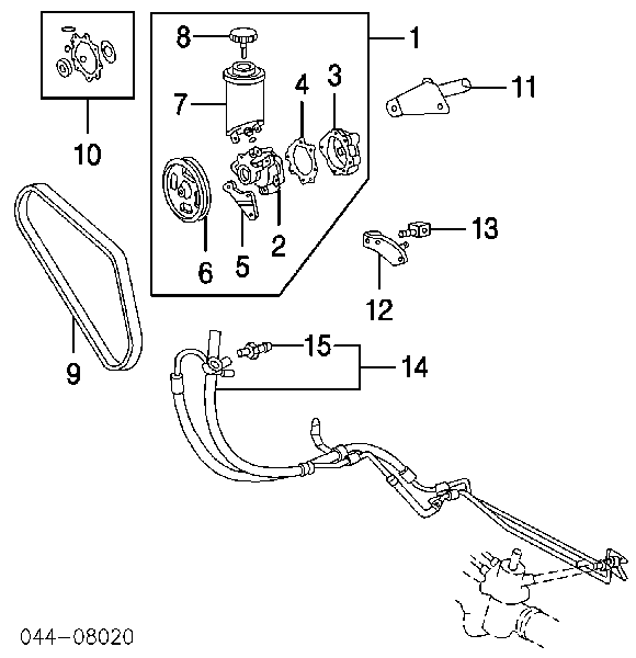 Válvula de mando de ralentí 1763016040 Toyota