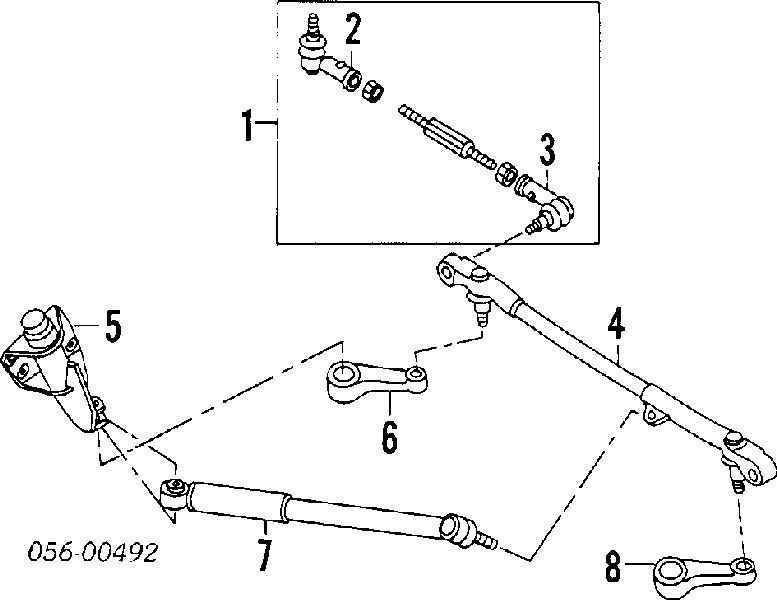 97020954 Isuzu rótula barra de acoplamiento exterior