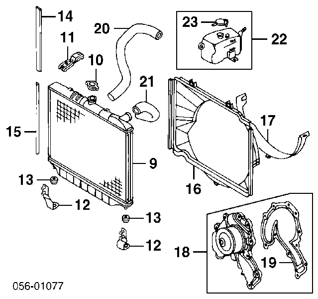 97125975 Isuzu bomba de agua