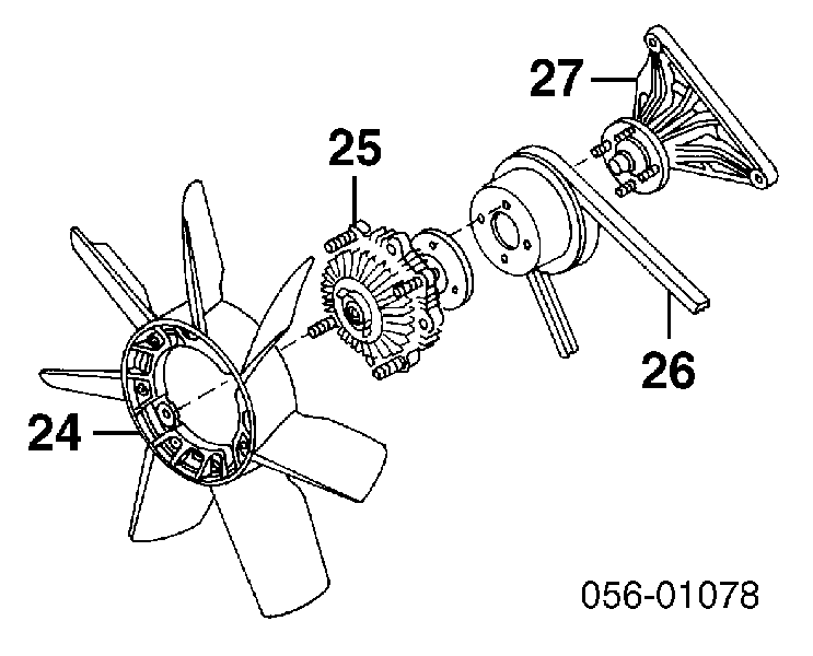 94382106 Isuzu correa trapezoidal