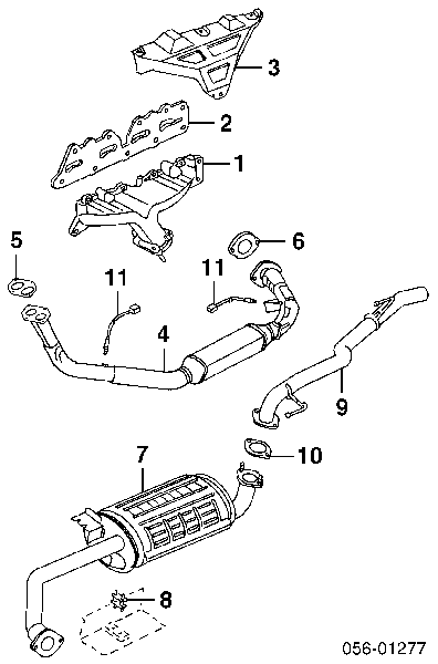 8253252660 Isuzu sonda lambda sensor de oxigeno para catalizador