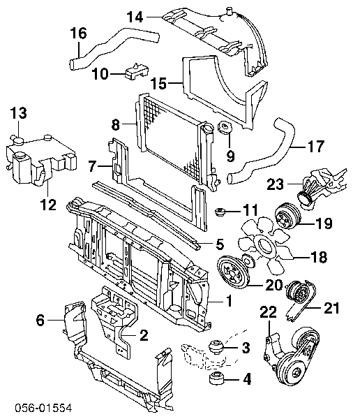 8150301010 Isuzu cubo de rueda delantero