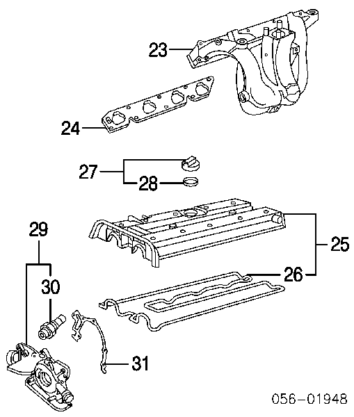 8904125080 Isuzu tapa de tubo de llenado de aceite