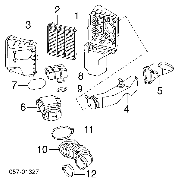  Sensor De Flujo De Aire/Medidor De Flujo (Flujo de Aire Masibo) para Mitsubishi Pajero V2W, V4W