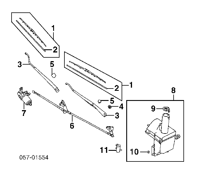  Tapa, brazo del limpiaparabrisas delantero para Mitsubishi ASX GA