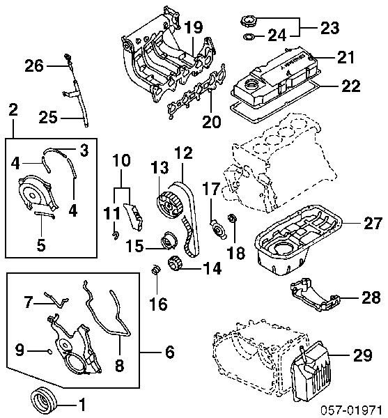  Piñón cadena distribución para Mitsubishi Space Star DG0