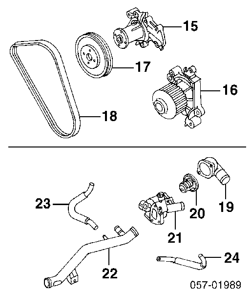 MMD338513 Mitsubishi correa trapezoidal