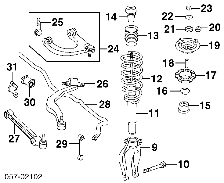 MR162584 Mitsubishi barra oscilante, suspensión de ruedas delantera, inferior derecha