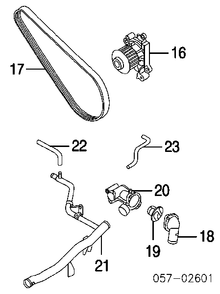 MD373620 Mitsubishi correa trapezoidal