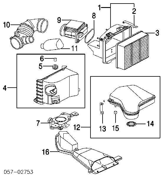  Tubo flexible de aspiración, cuerpo mariposa para Mitsubishi Outlander 1 