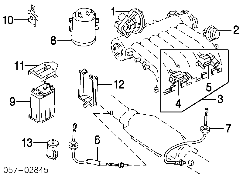 MD357284 Mitsubishi sonda lambda, sensor de oxígeno antes del catalizador izquierdo