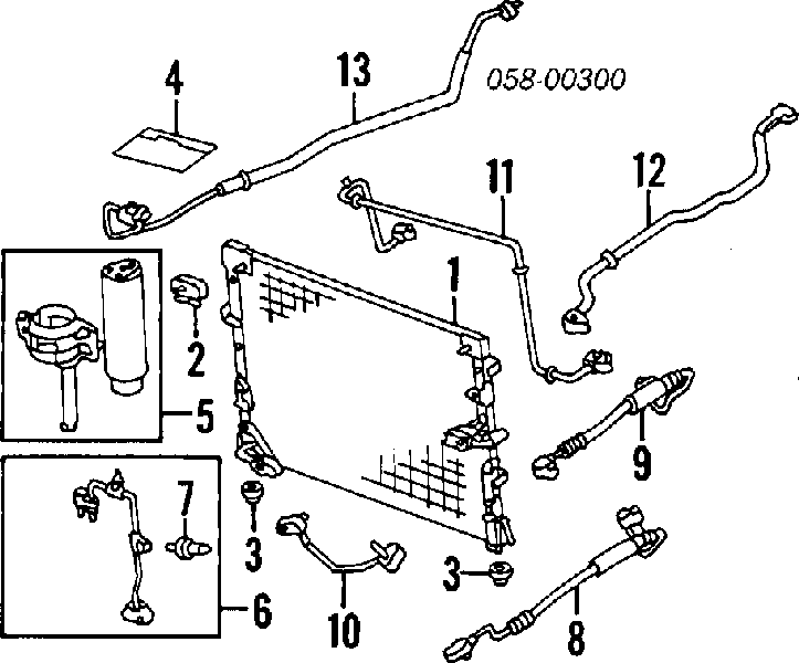 80350SP0N60 Honda receptor-secador del aire acondicionado