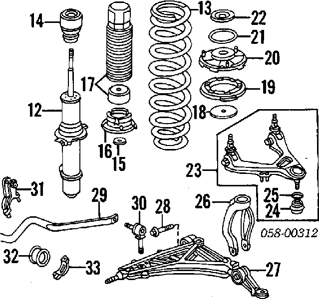  Muelle de suspensión eje delantero para Honda Legend 2 