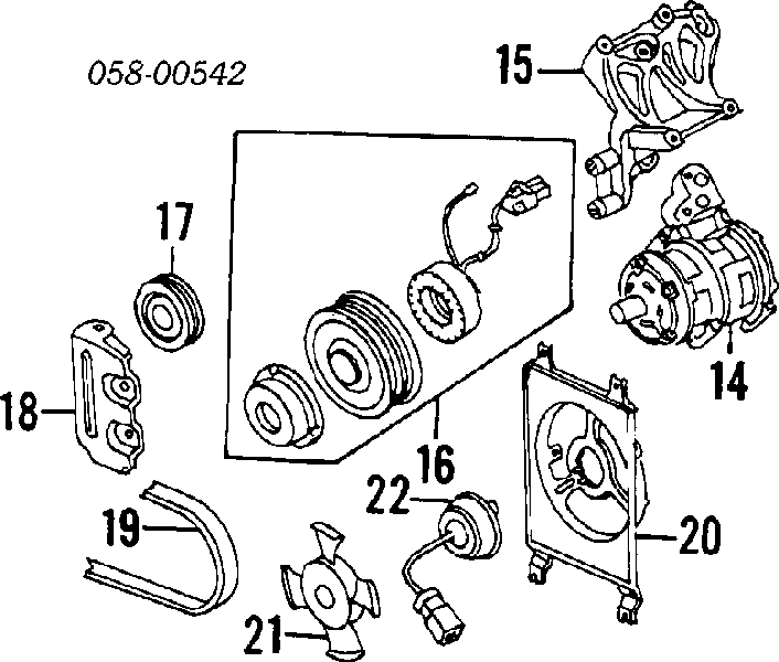 38920PV1A01 Honda correa trapezoidal