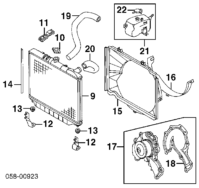 8971259750 Honda bomba de agua