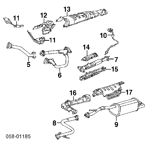 36535P5AA01 Honda sonda lambda sensor de oxigeno para catalizador