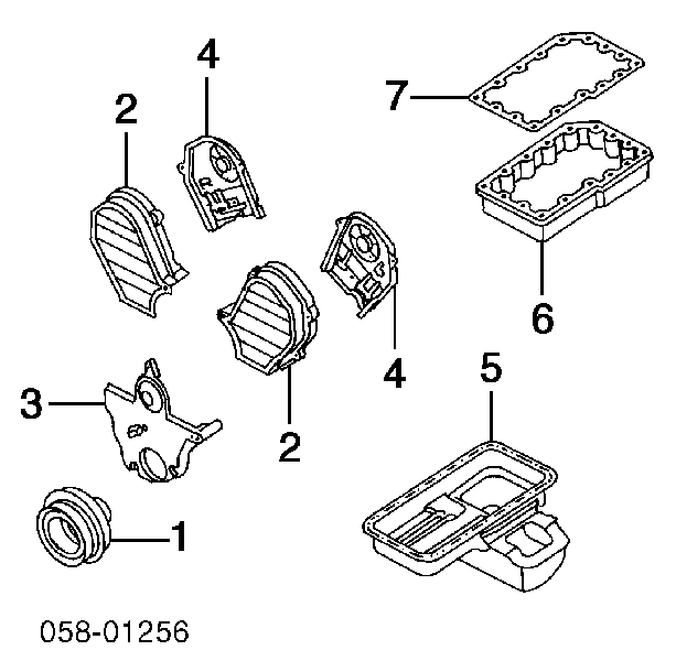 8960142340 Isuzu junta, cárter de aceite, caja de cambios