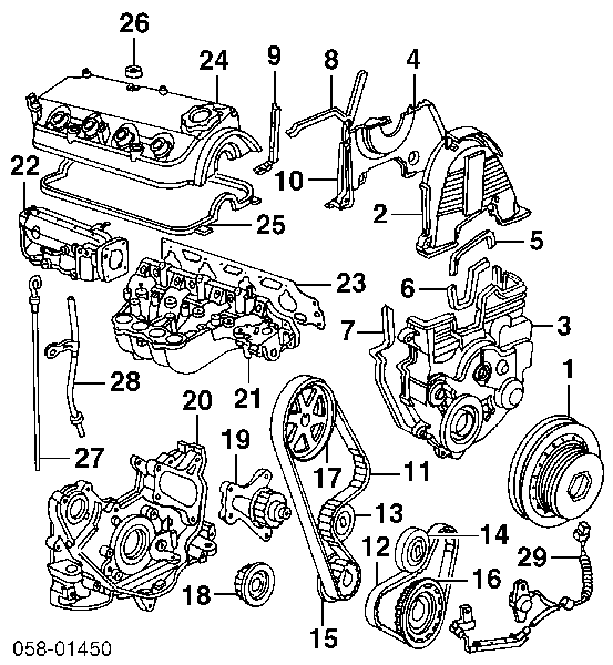 Junta, colector de admisión 17105P0A004 Honda