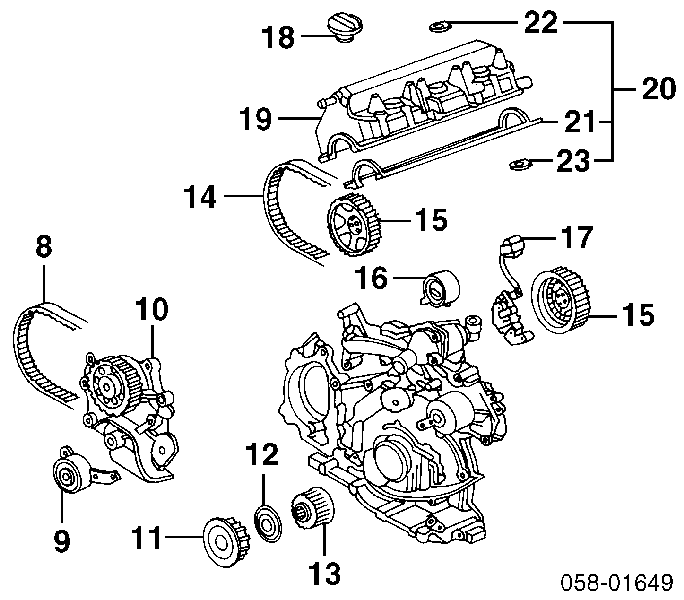 90441PT0000 Honda casquillo de sujeción de la tapa de válvulas