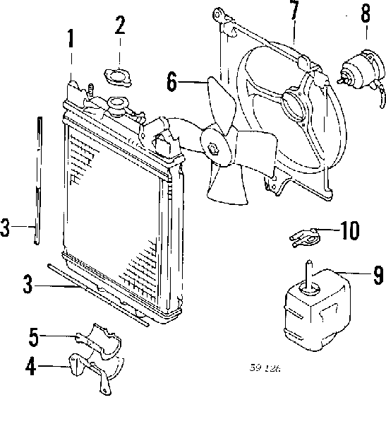 ADK89802 Blue Print radiador refrigeración del motor