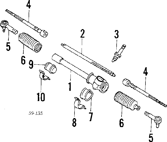 4851060B60 Suzuki cremallera de dirección