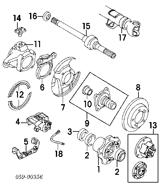 4410180001 Suzuki junta homocinética exterior delantera