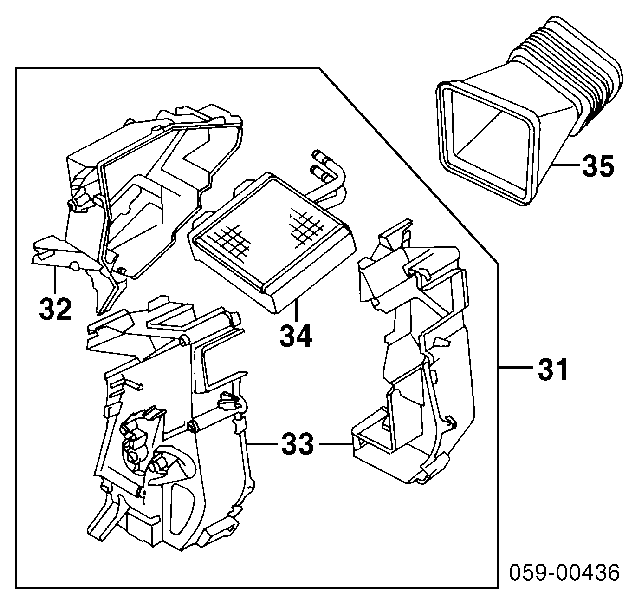 74120-64A10 Suzuki radiador de calefacción