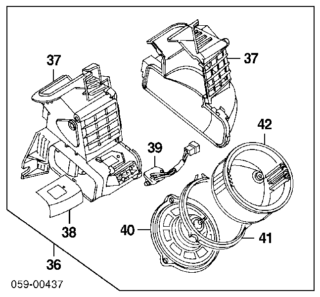 7425060A10 Suzuki motor eléctrico, ventilador habitáculo