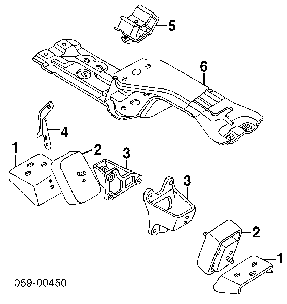 1171060A01 Suzuki soporte de motor trasero