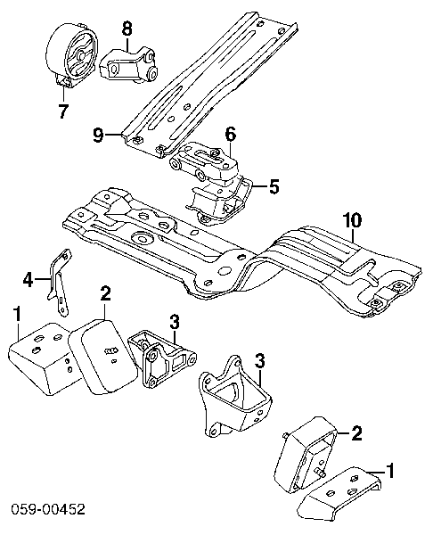  Soporte de motor trasero para Suzuki Vitara ETJA