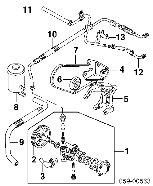 1172077A00 Nissan correa trapezoidal