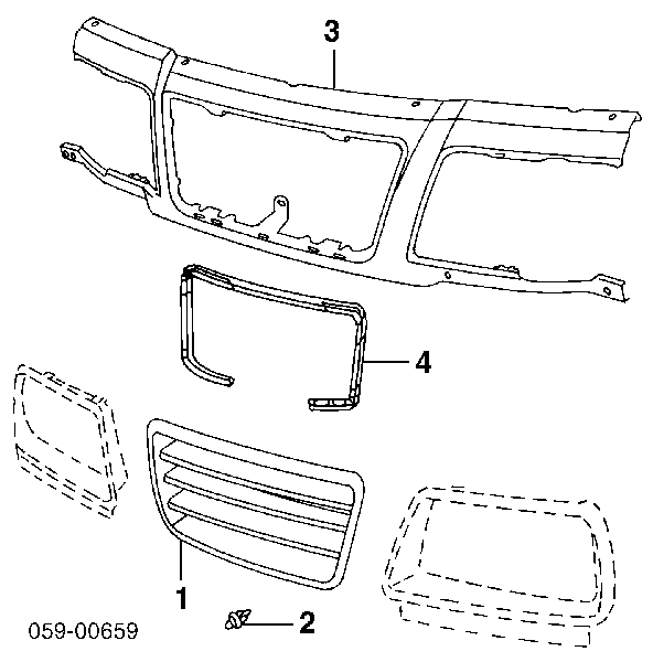  Soporte de radiador completo para Suzuki Vitara ETJA