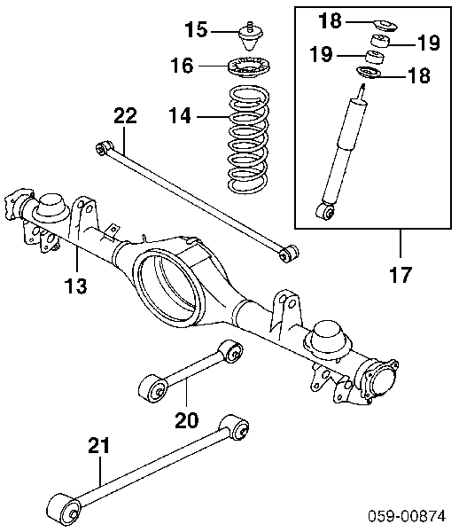 4170065D02 Suzuki amortiguador trasero