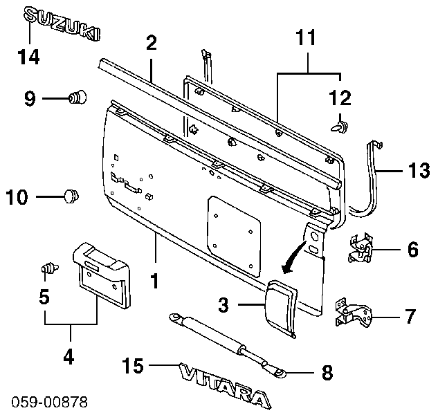 7668465D00000 Suzuki 