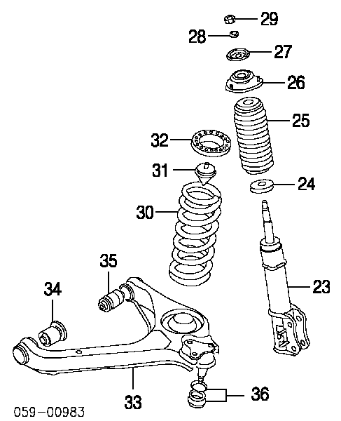  Muelle de suspensión eje delantero para Suzuki XL-7 