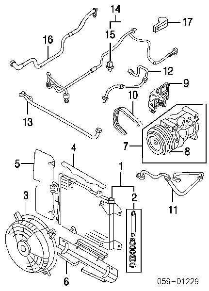 9533965D00 Suzuki receptor-secador del aire acondicionado