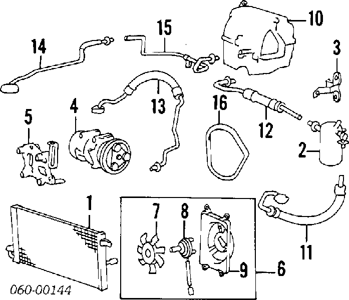 2312724010 Mitsubishi correa trapezoidal