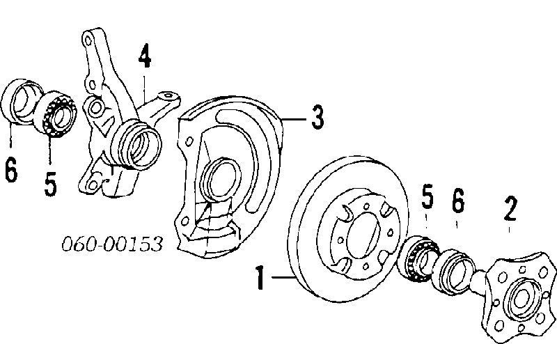 5171221350 Mitsubishi freno de disco delantero