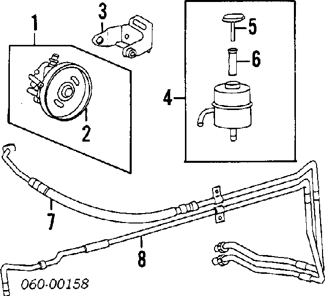 5723124000 Mitsubishi correa trapezoidal